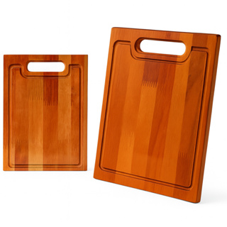 Kit 2 Tábuas de Madeira – Tábua Média e Grande para Cortar Carne, Churrasco e Cozinha em Oferta na Shopee
