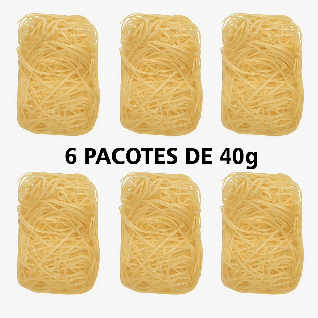 Kit 6 Pacotes Palha Decorativa Natural 40g (240g Total) – Para Cestas, Lembrancinhas e Presentes em Oferta na Shopee