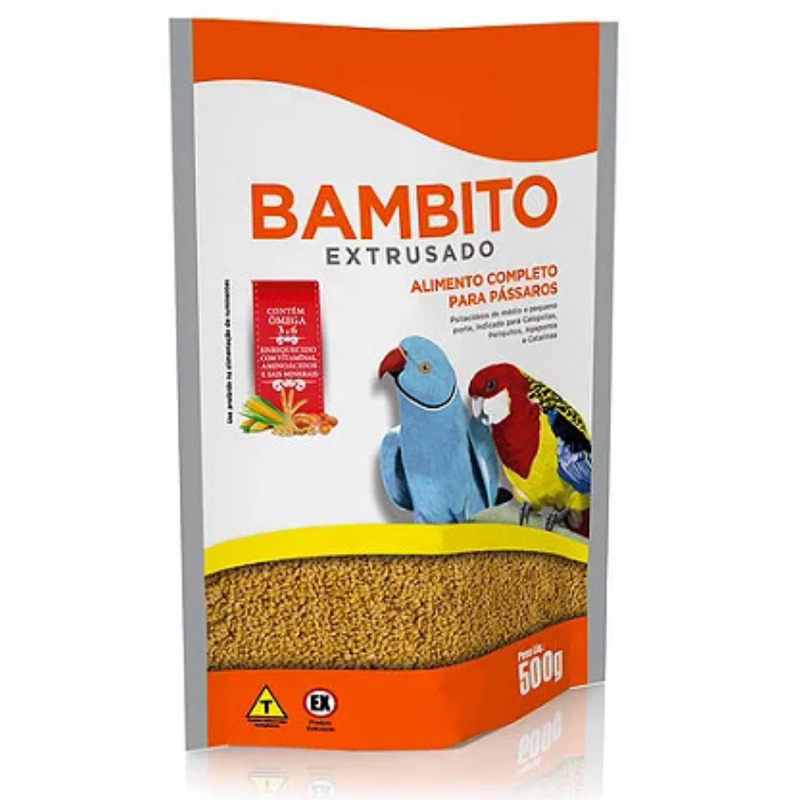 RAÇÃO PARA CALOPSITA, PERIQUITO BAMBITO EXTRUSADO 500 GR BIOTRON em Oferta na Shopee