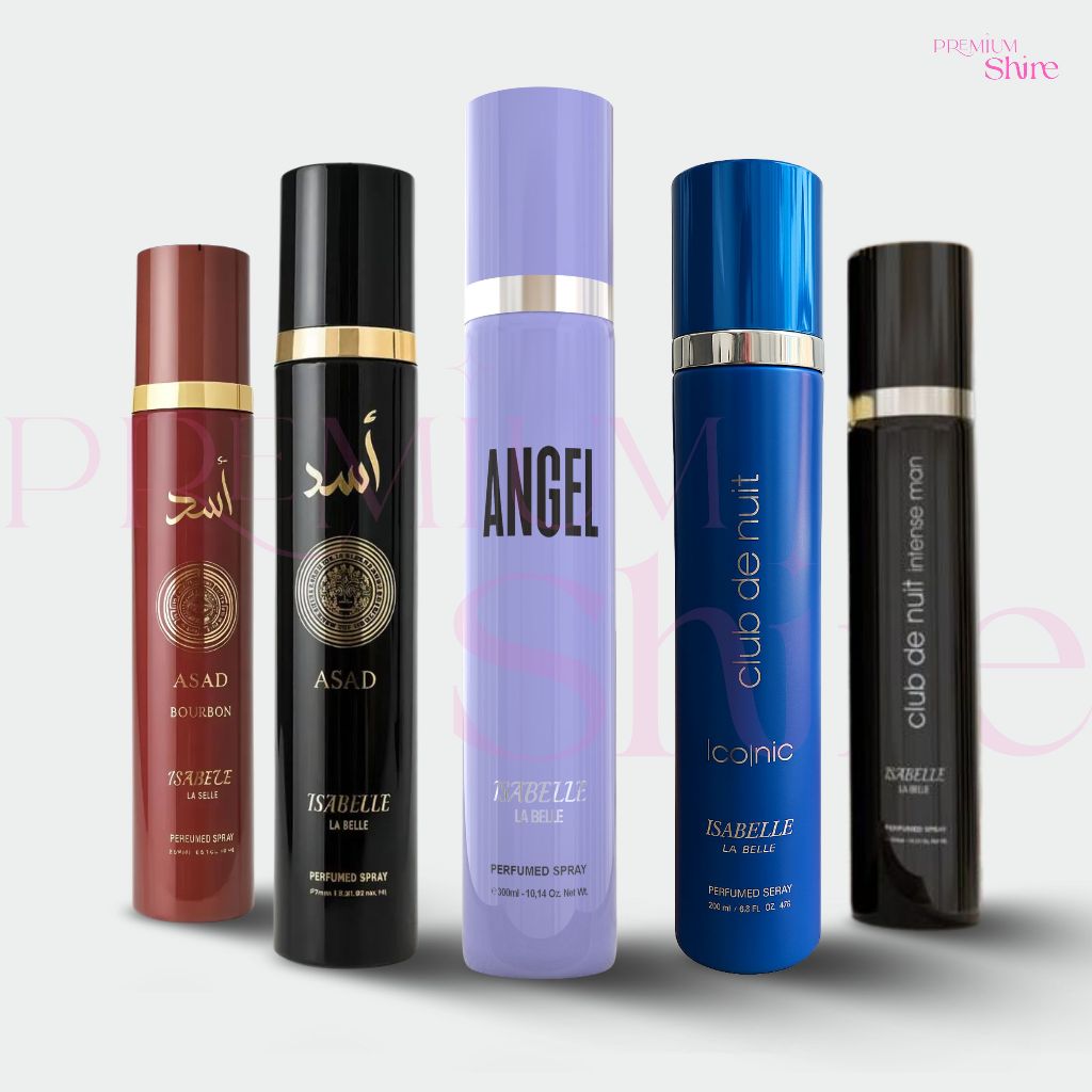Body Splash Árabe Isabelle la Belle 300ml - Desodorante Corporal Masculino Asad Club de Nuit Bourbon em Oferta na Shopee