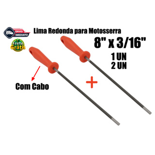 Lima redonda para corrente de motosserra com cabo 8" x 3/16" NICHOLSON em Oferta na Shopee