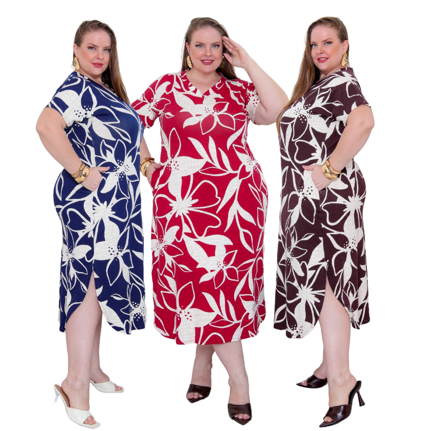 Vestido Evangélico Florido na Black Friday 2025 | BuscaProdutos