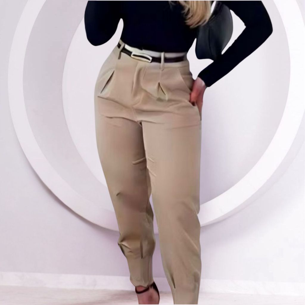 Calça Feminina Cenoura em Alfaiataria Moda Executiva Chic P M G GG em Oferta na Shopee