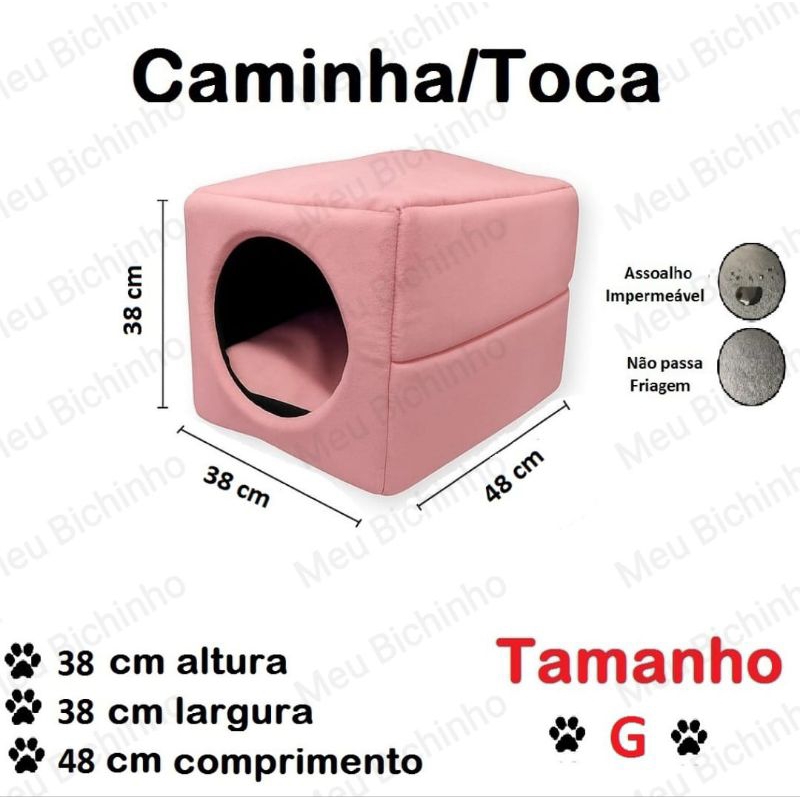 Cama Cachorro Gato Toca tipo Iglu 3 em 1 em Oferta na Shopee