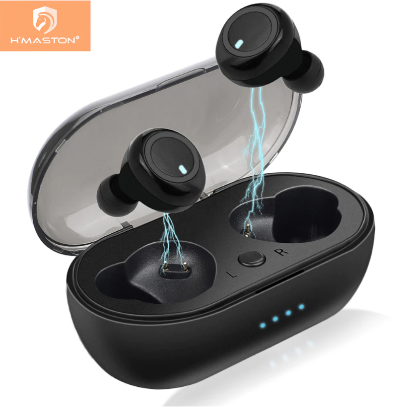 H'maston Fone De Ouvido Bluetooth LY-101Pro Sem Fio 5.3 Wireless In-ear Com Microfone E 4 Luz Led em Oferta na Shopee
