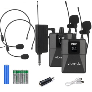 Microfone de lapela sem fio para ensino, equipado com um transmissor em bolsa de cintura em Oferta na Shopee