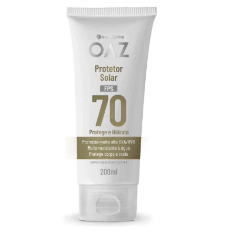 Protetor Solar OAZ FPS 70 200 mL Corpo e Rosto com Toque Seco