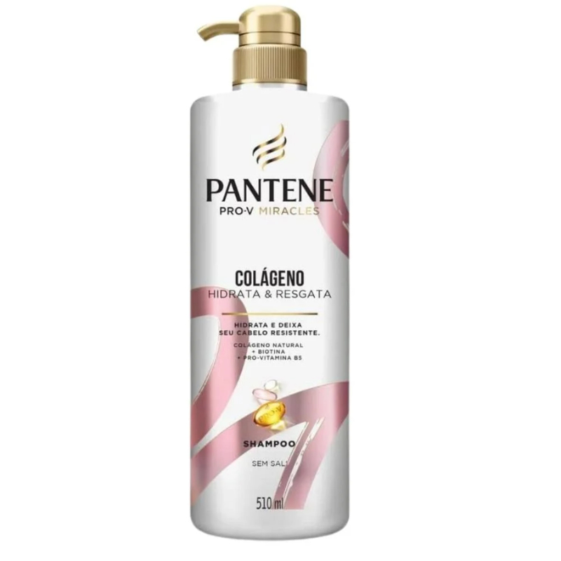 Shampoo Pantene Pro-V Miracles Colágeno Hidrata e Resgata 510ml em Oferta na Shopee