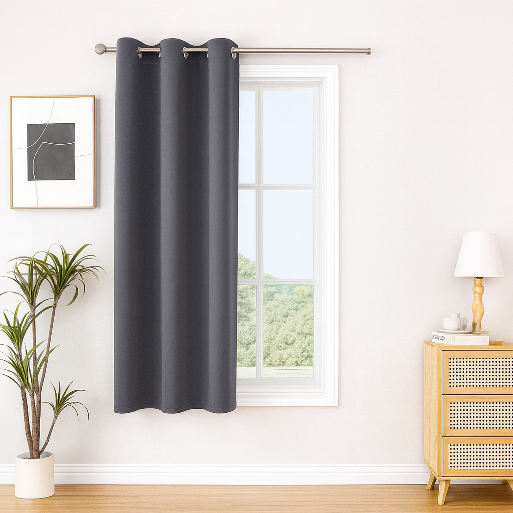 Cortina Blackout 100 % PVC 1 Folha 1,40x1,60m Bloqueio de Luz e Privacidade