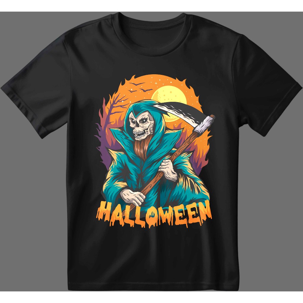 Camisa Unissex Temática Hallowen Estampas Variadas 100% Algodão 30.1 Envio Imediato.