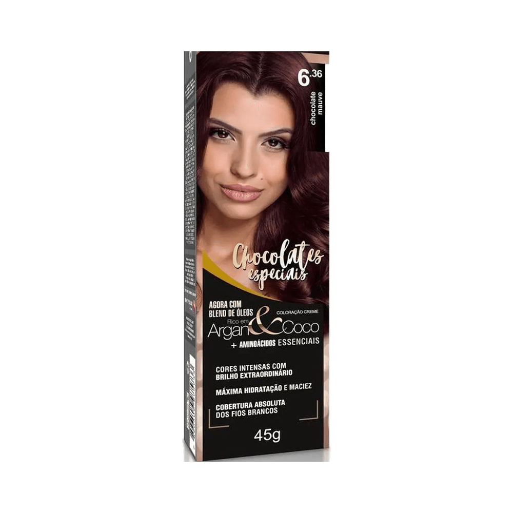 Coloração Beauty Color 6.36 Chocolate Mauve em Oferta na Shopee