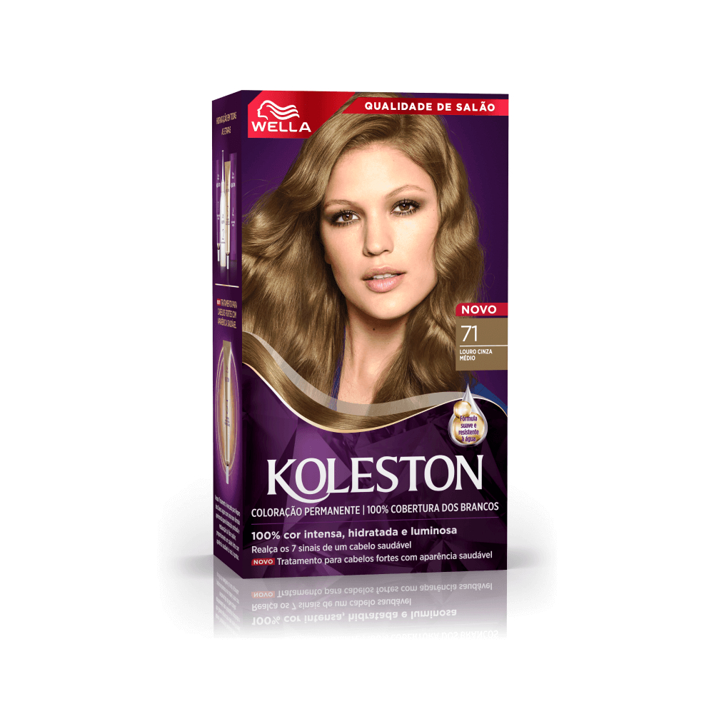 Coloração Permanente Koleston Louro Cinza Médio 71