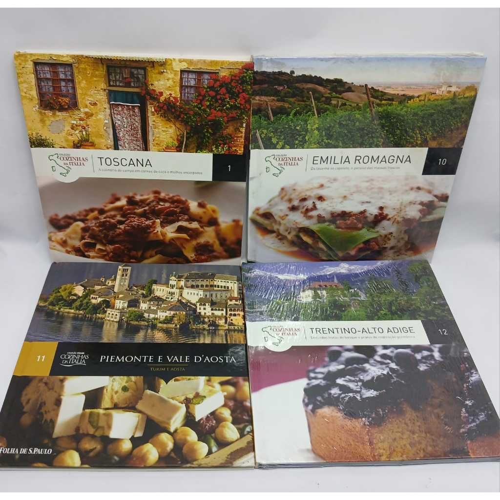 Coleção Folha Cozinhas da Itália Receitas História da Culinária Folha De São Paulo e Editora Gold