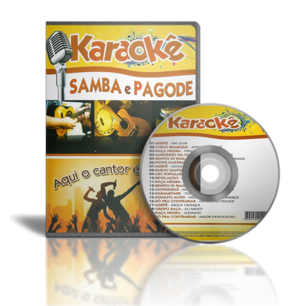 DVD KARAOKE -  Samba & Pagode Vol.1 - 20 MÚSICAS - REF 138