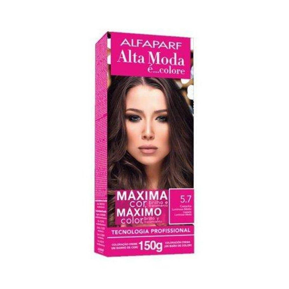 Coloração Alta Moda 5.7 Castanho Luminoso Médio em Oferta na Shopee