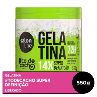 Gelatina Salon Line Não Sai da Minha Cabeça! #TODECACHO 550g em Oferta na Shopee