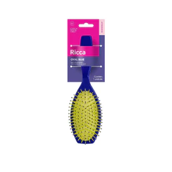 Escova Para Cabelo Ricca Desenbaraçante Oval Blue