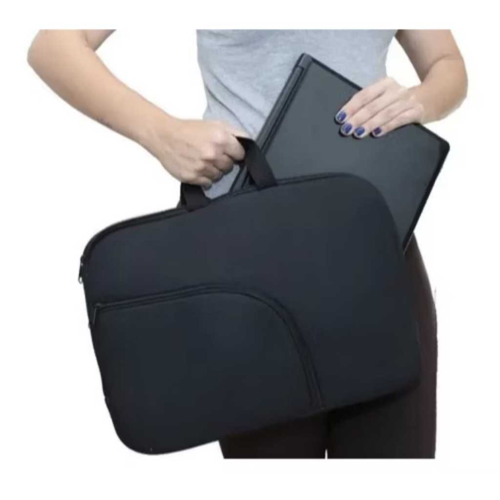 Bolsa para Notebook 15,6" com Alça Reforçada e Bolso Frontal em Oferta na Shopee