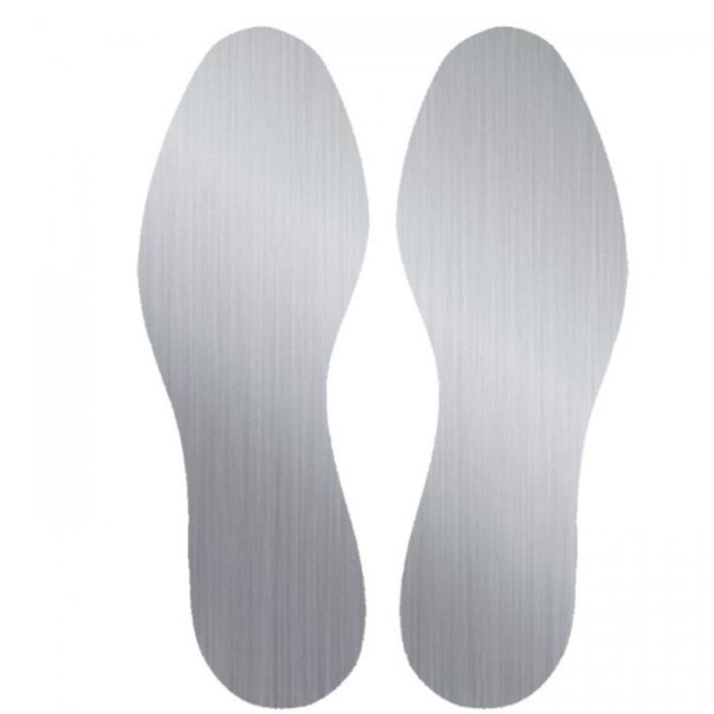 1 Par De Palmilha De Aço Inox 1mm Espessura Anti-perfuro