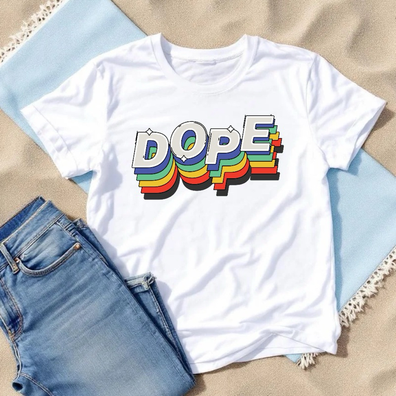 Camiseta Unissex Algodão Verão Blusa Masculina Adulto Dope Moda Feminina Roupa Lançamento