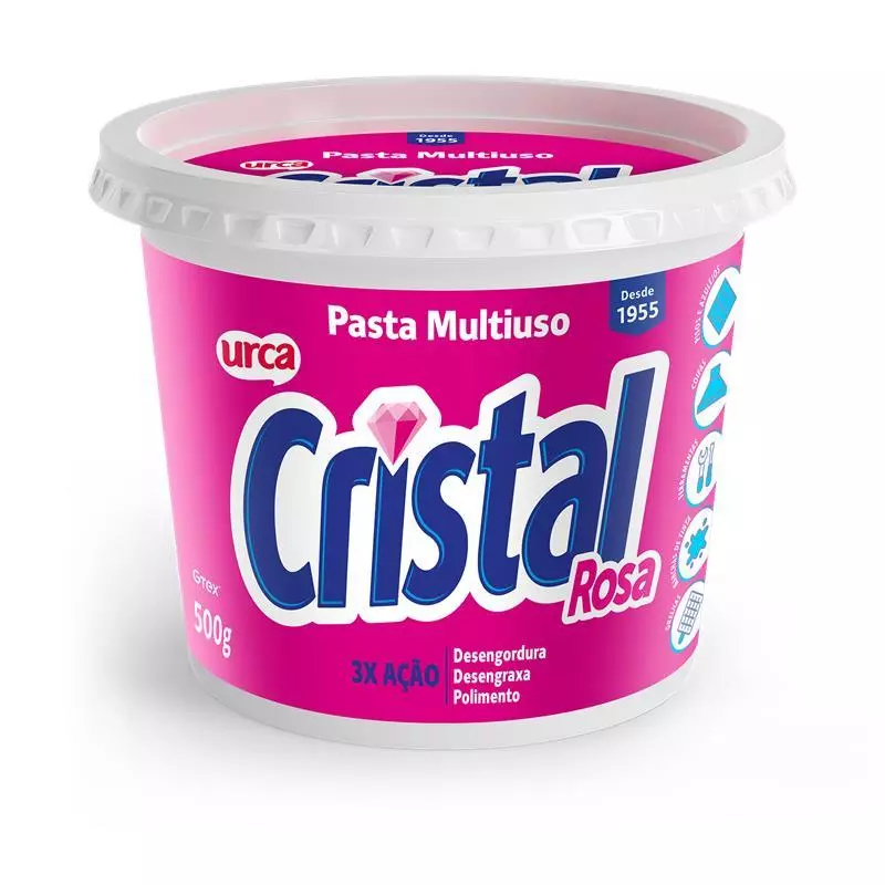 Sabão em Pasta Cristal Rosa - 500g — imagem 1