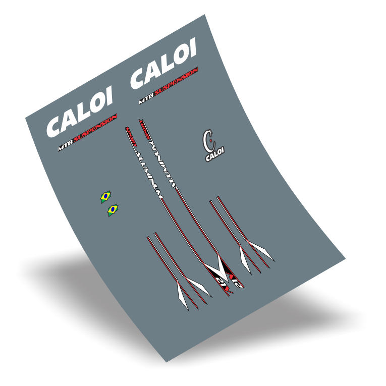 Kit de adesivos Caloi Aluminum Sport 21