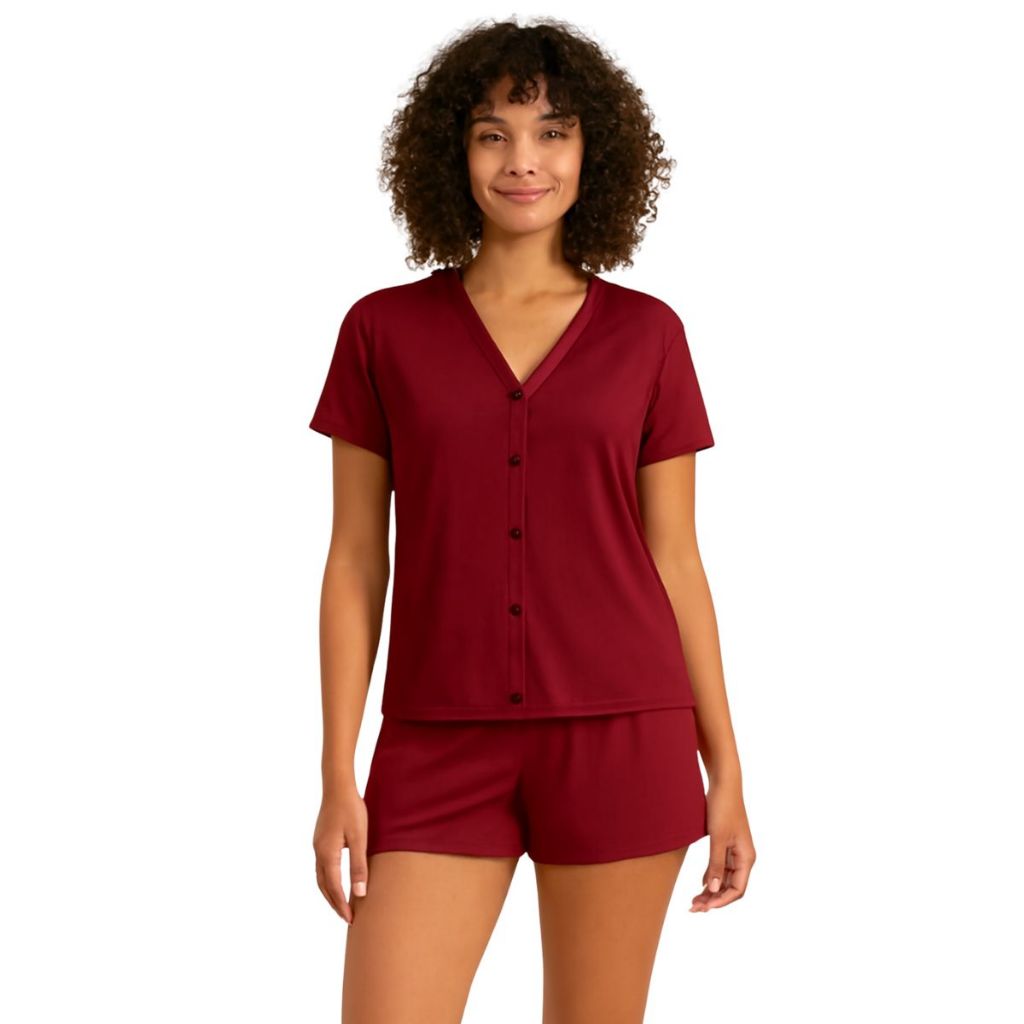 Pijama Feminino Short Blusinha Suede Pijama Conforto Dormir Elegancia Baby Doll Linha Noite