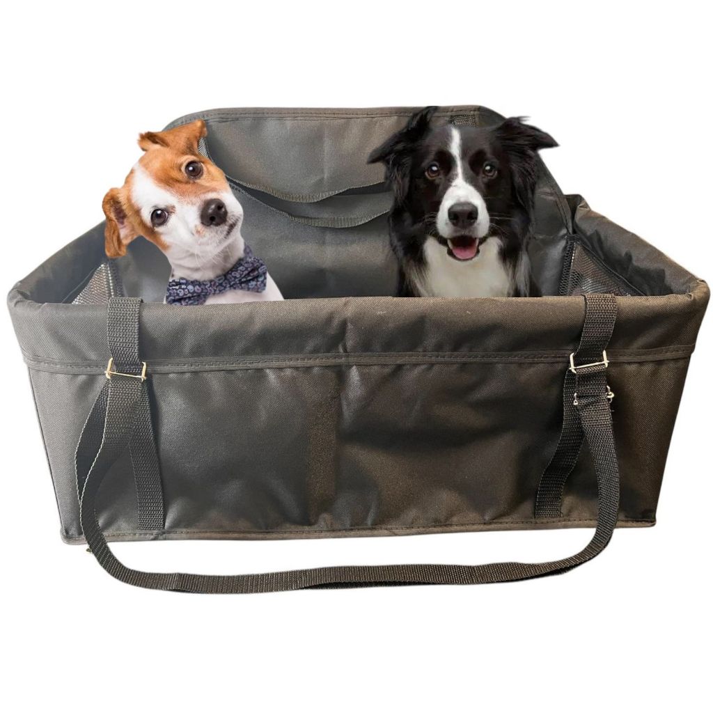 Cadeira ..DUPLA.. de Transporte de CARRO Luxo  Segurança Pet Carro Cachorro e Gatos