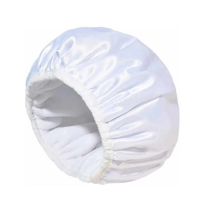 Touca De Banho Branca Emborrachada Impermeável