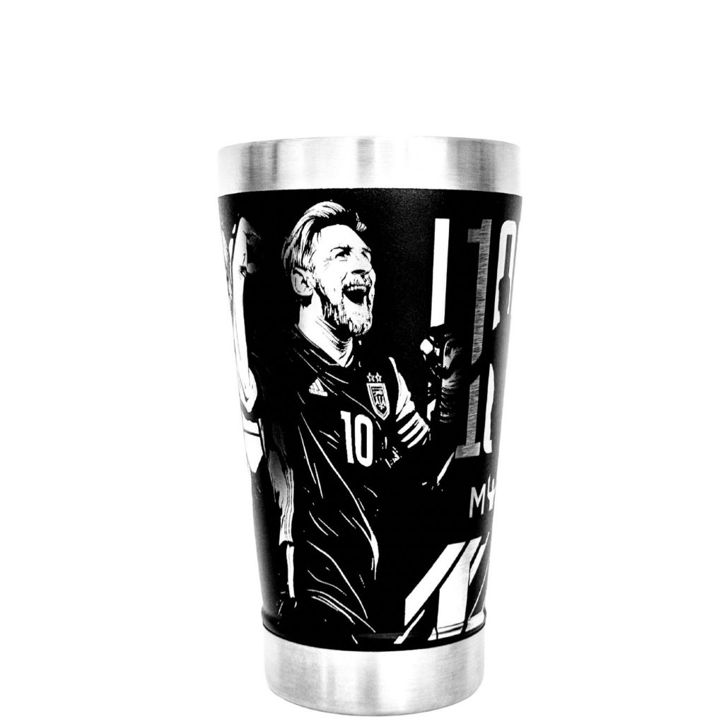 Copo Térmico  473ml Personalizado Messi GRAVAÇÃO a laser PREMIUM em Oferta na Shopee