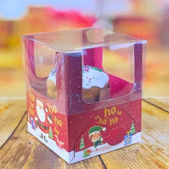 10 CAIXA MINI PANETONE ENCANTO 10X10X12 5609 (NATAL 2025 IDEIA) (CHOCO)