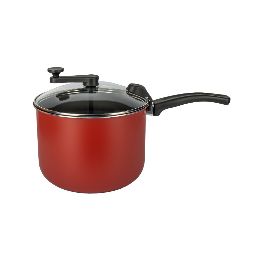 Pipoqueira Antiaderente Cozillar 4,5 Litros Tampa De Vidro