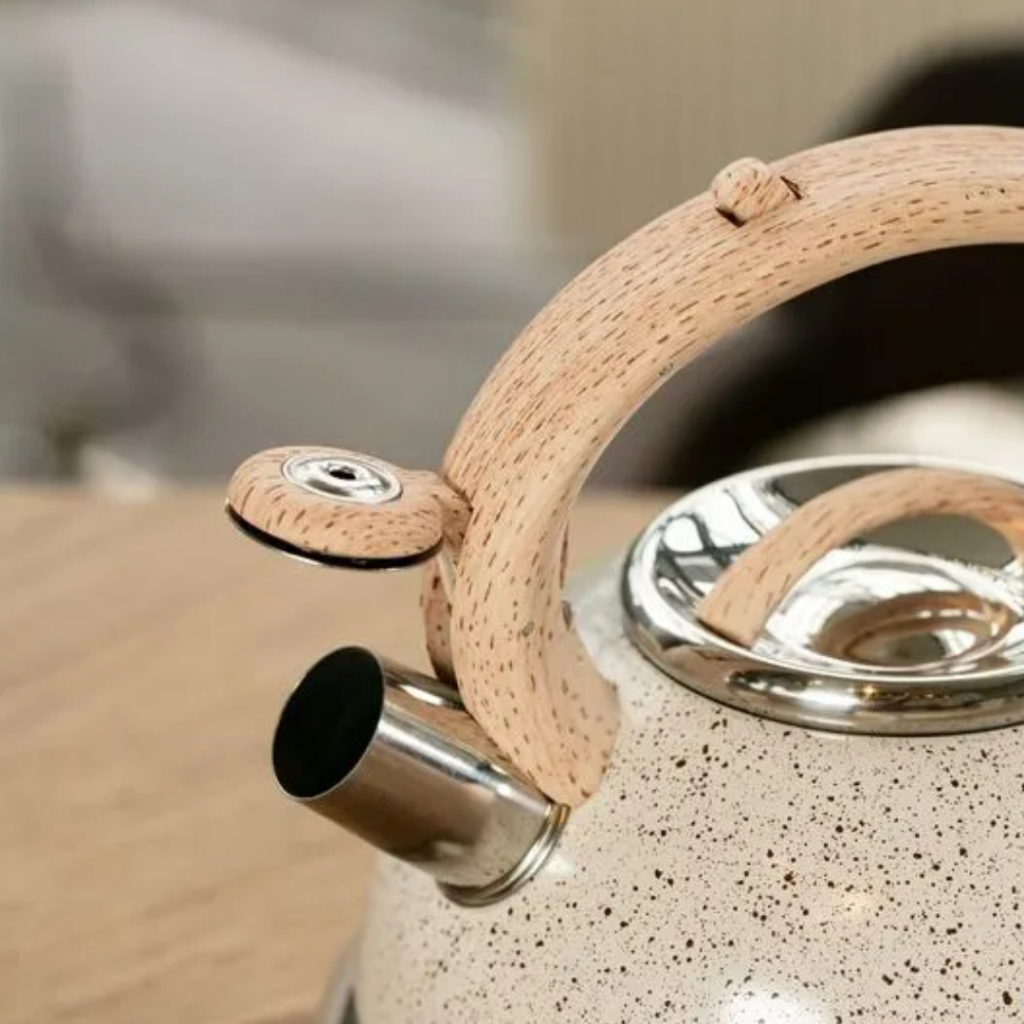 Detalhes do Chaleira Roma Inox 2,7L com Apito Compatível com fogões de Indução Vanilla Ou Botanika