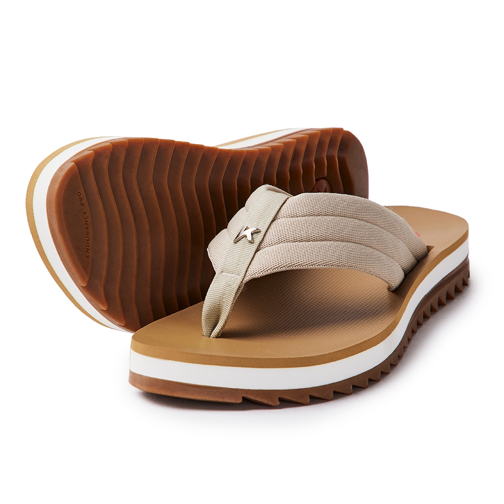 Sandalia Chinelo Kenner Feminino Original Kyra Confy DLG Bege
