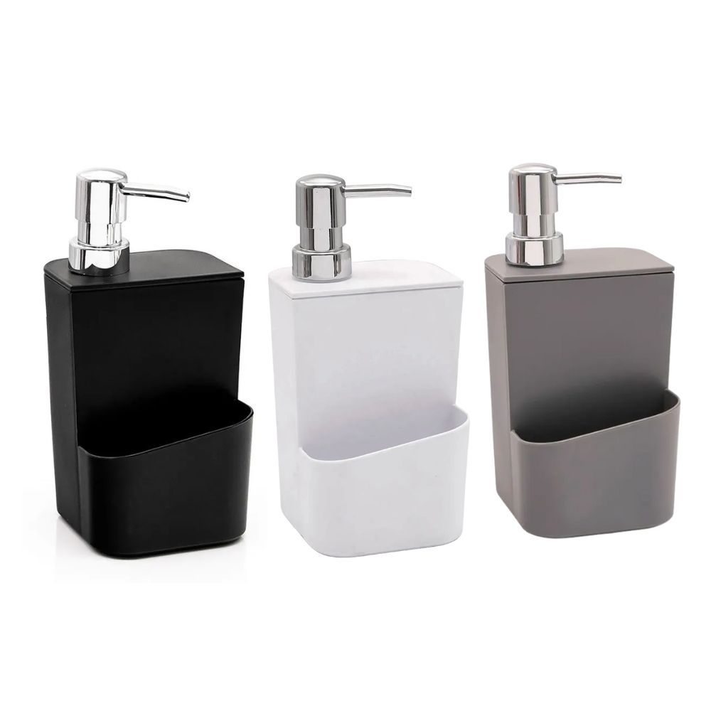 Suporte Porta Detergente Líquido Esponja  650ml Bucha Dispenser Organização Pia Cozinha 650ml  Ou em Oferta na Shopee