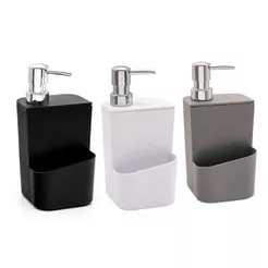 Suporte Porta Detergente Líquido Esponja 650ml Bucha Dispenser Organização Pia Cozinha 650ml Ou