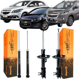 Kit 4 Amortecedores Dianteiro Traseiro Esquerdo Direito Chevrolet Joy Onix Prisma Sonic Spin em Oferta na Shopee