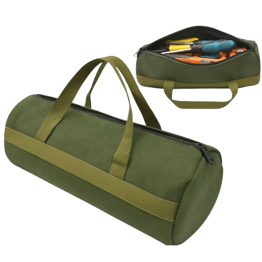 Bolsa Para ferramentas  Multifuncional em Lona Grossa Verde Militar Super Resistente