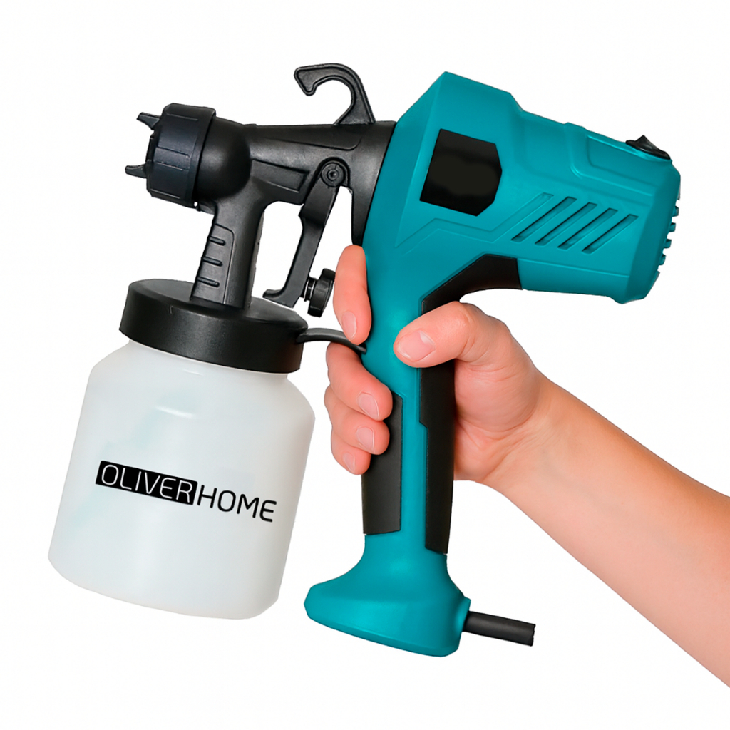 Pistola Elétrica Para Pintura Pulverizador de Tinta com Bico e Compressor 450w - OliverHome