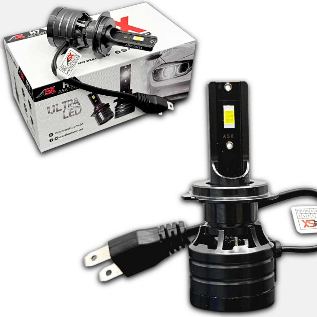 Lampada Ultra Led H7 70w 10000 Lumens Asx 6000 Kelvin Bivolt 12-24v em Oferta na Shopee