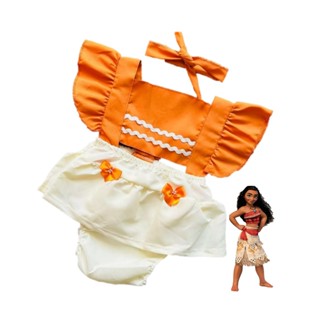 Romper Bebe Baby Moana Tematicos Jardineira menina Body Fantasia Roupa Infantil em Oferta na Shopee