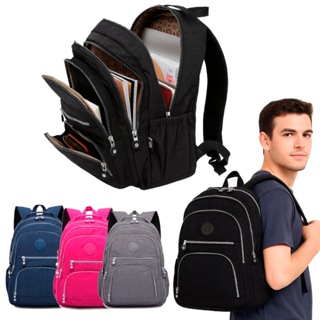 Mochila Bolsa Notebook Masculina Feminina Unisex Escolar tactel espaçosa versátil em Oferta na Shopee