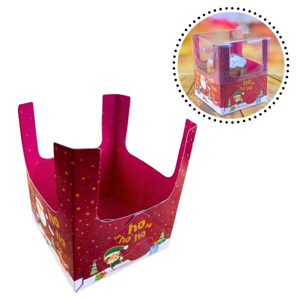 Detalhes do 10 CAIXA MINI PANETONE ENCANTO 10X10X12 5609 (NATAL 2025 IDEIA)
