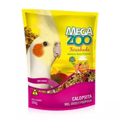 Ração Megazoo Calopsita Farinha Mel, Ovos e Própolis 300 gr