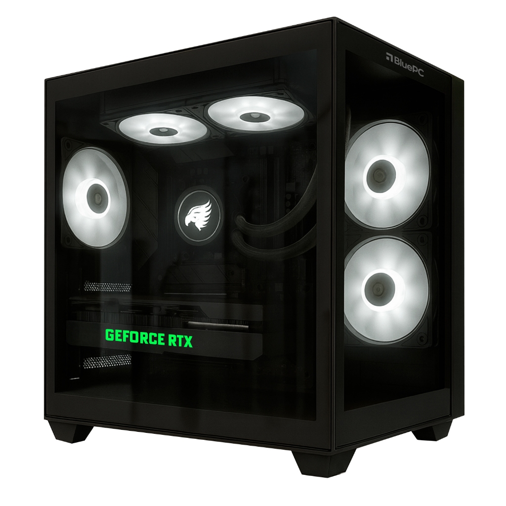 PC Gamer PULSE BluePC- AMD Ryzen 5 5600X, B450, RTX 5070 Ti 16GB, 16GB, SSD 512G