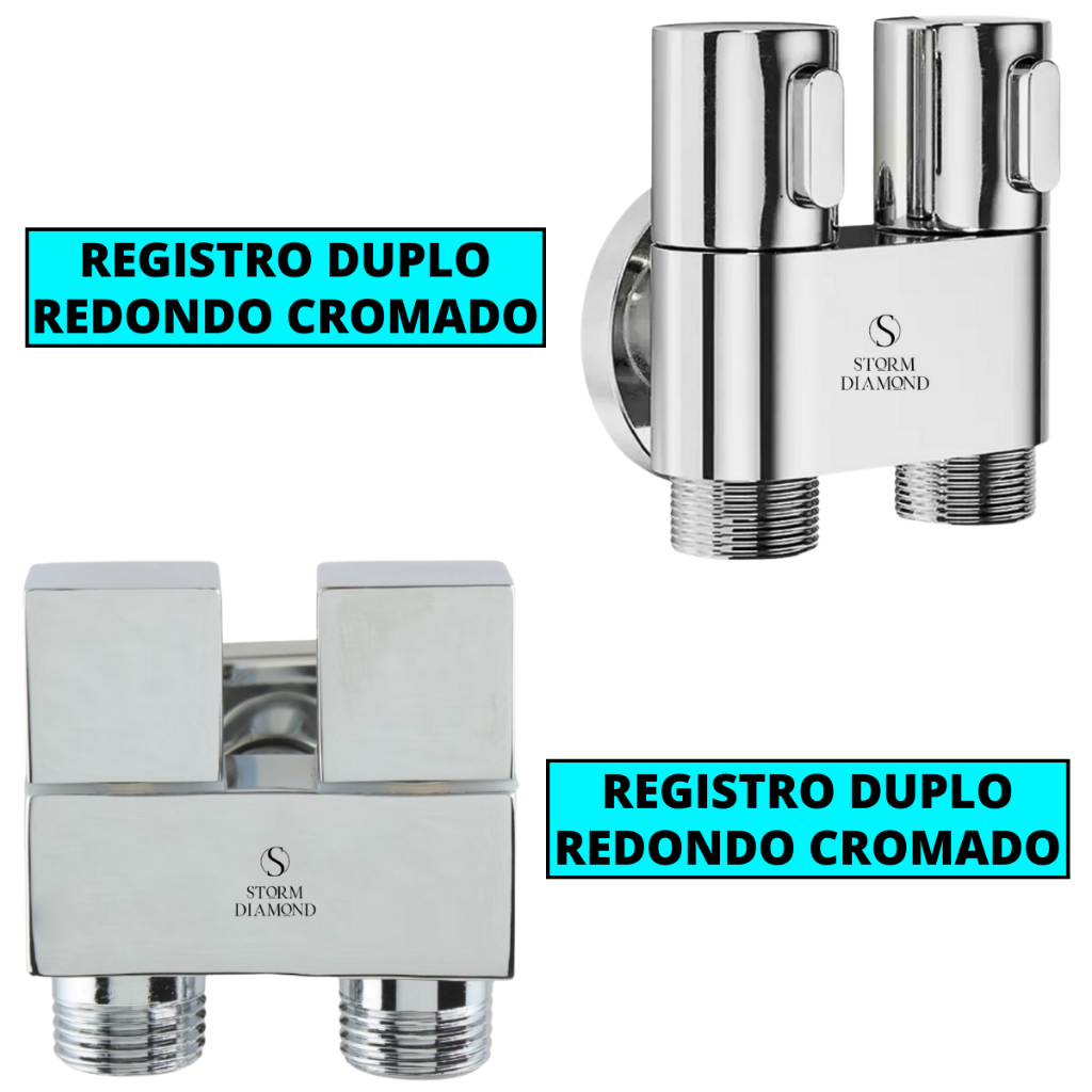 Detalhes do Registro De Metal Ou Abs Cromado Com Acionamento 1/4 De Volta Para Ducha Higiênica Banheiro Pet Shop