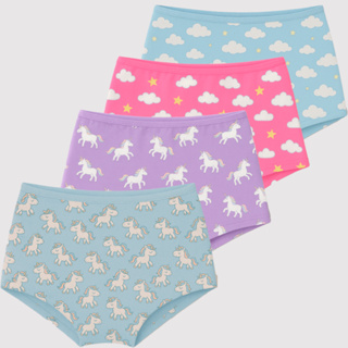 Kit 6 Calcinha Box Shortinho Feminina Menina Infantil Juvenil Boxer Calcinhas Algodão Confortável Criança Estampas Sort em Oferta na Shopee