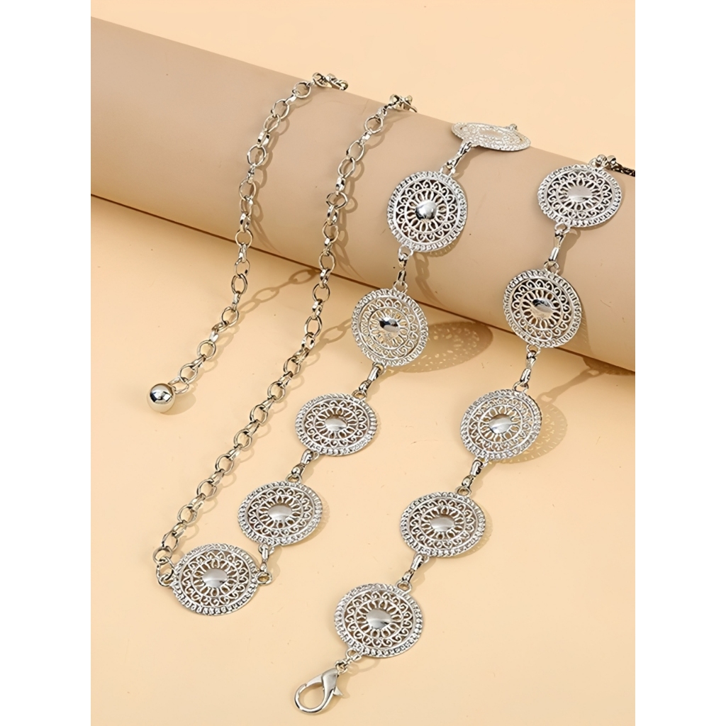 Cinto de Corrente Feminina cintura para destacar a silhueta em Oferta na Shopee