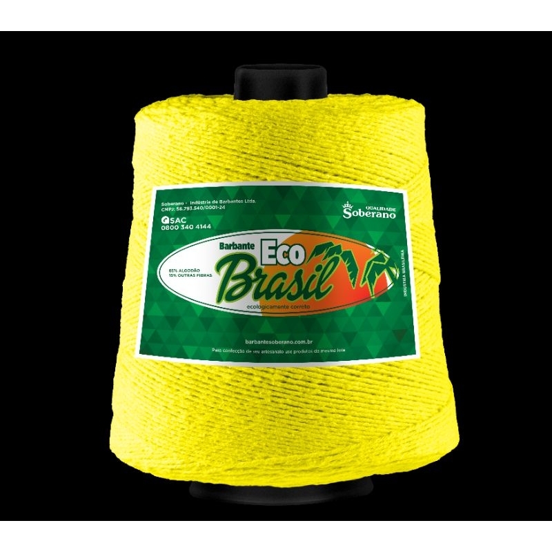 Barbante Eco Brasil - Amarelo Neon