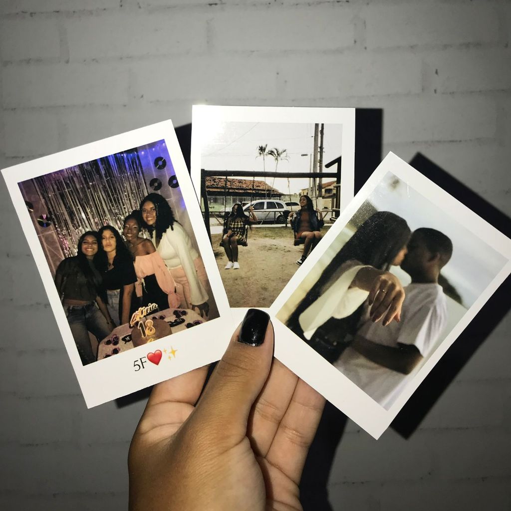 Mini Fotos Estilo Polaroid Personalizadas Impressão Premium Tamanho 7x5cm Ideal Para Presentes l Capinha de Celular
